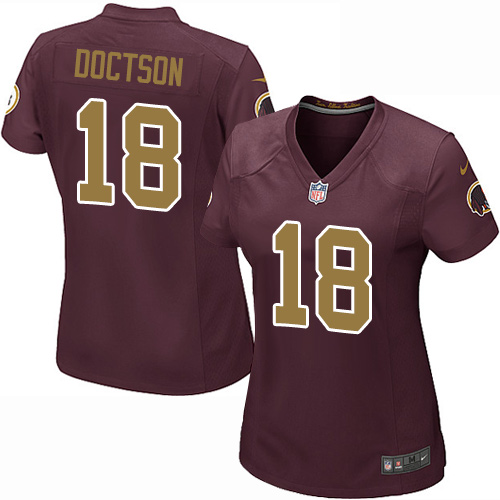 Women's Game Josh Doctson Nike Jersey Burgundy Red Alternate - #18 80th Anniversary NFL Washington Redskins